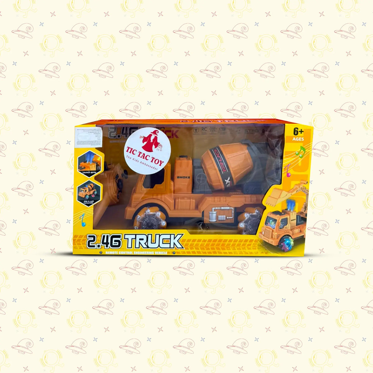 360° Light-Up Remote Control Tractor