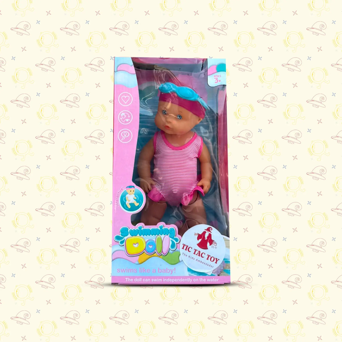 Swimming Boy Doll with Movable Joints
