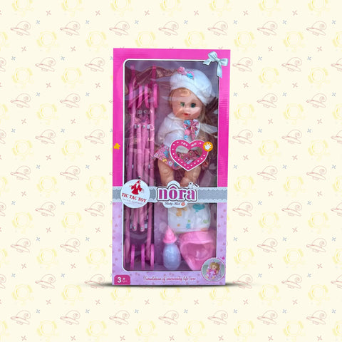 Doll & Stroller Playset with Baby Rona