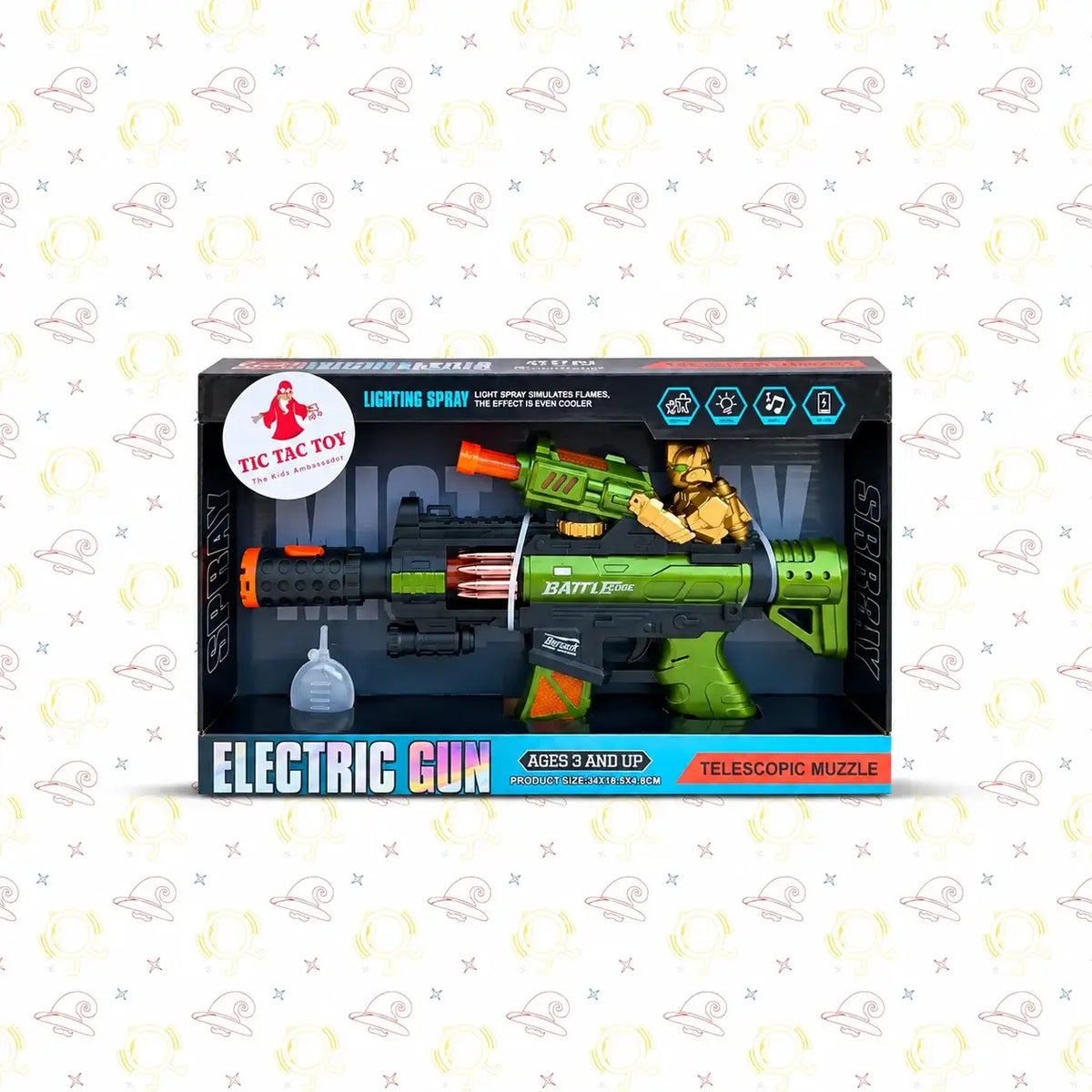Superhero Blaster with Light & Smoke